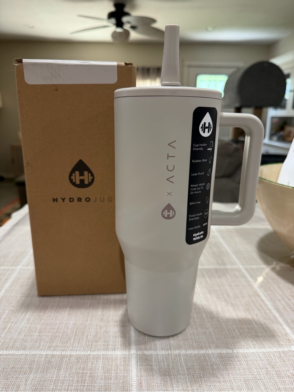 HydroJug x ACTA Insulated Tumbler with Handle